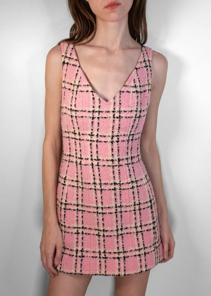 Chanel Pink Tweed Dress