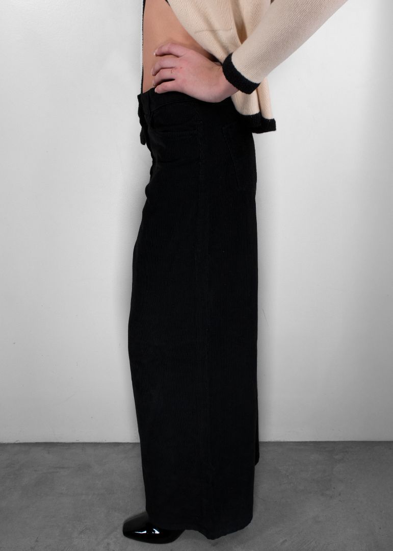 The Row Black Corduroy Pants