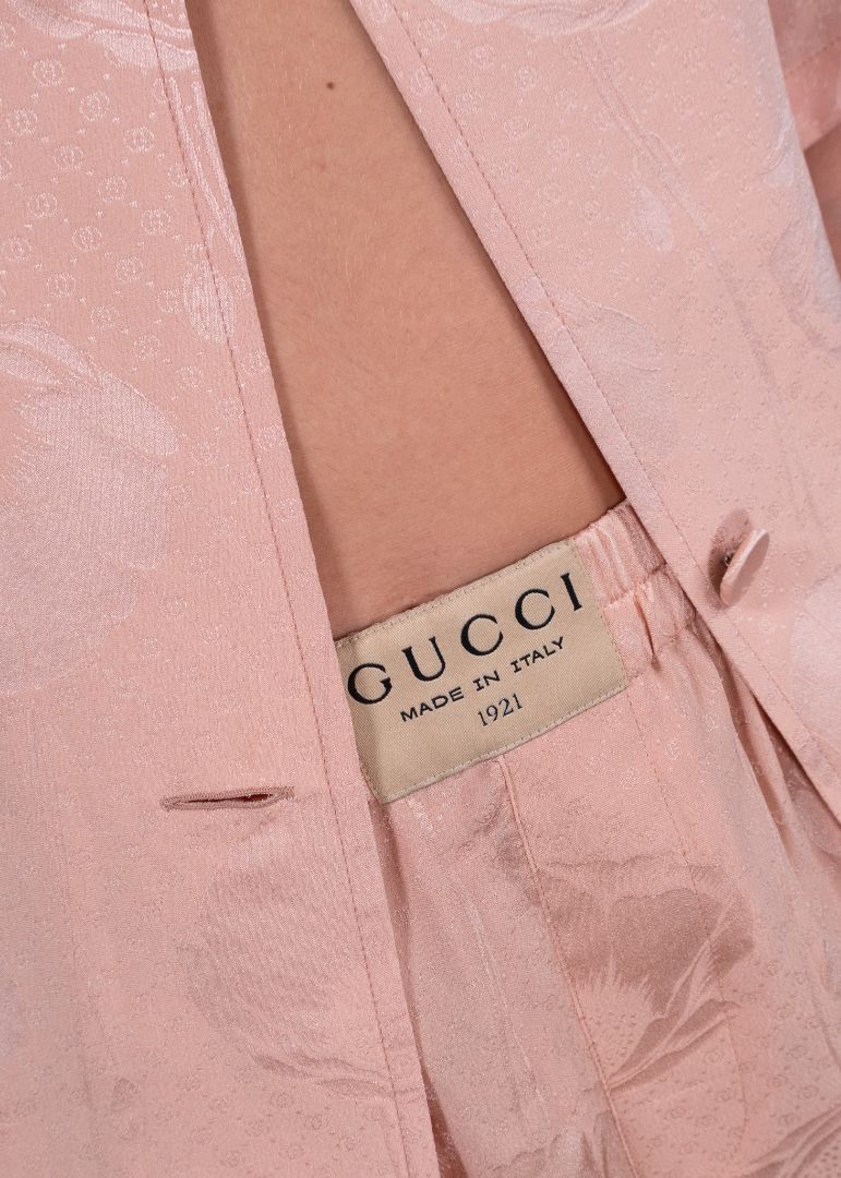 Gucci Pink Silk Set