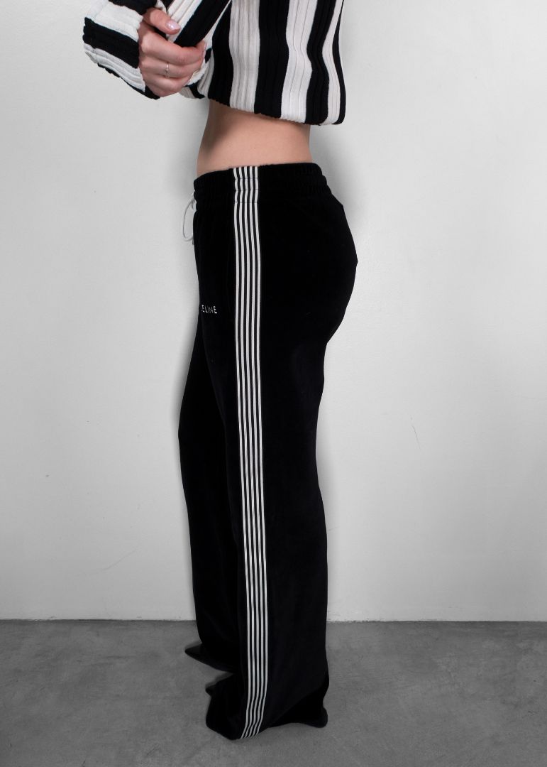 Celine Black Velour Sweatpants