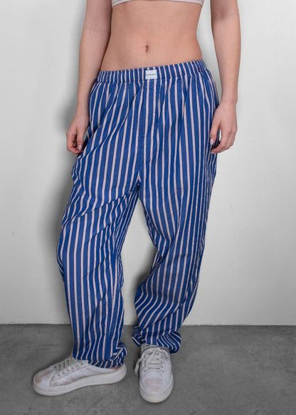 Balenciaga Blue Striped Pajama Pants