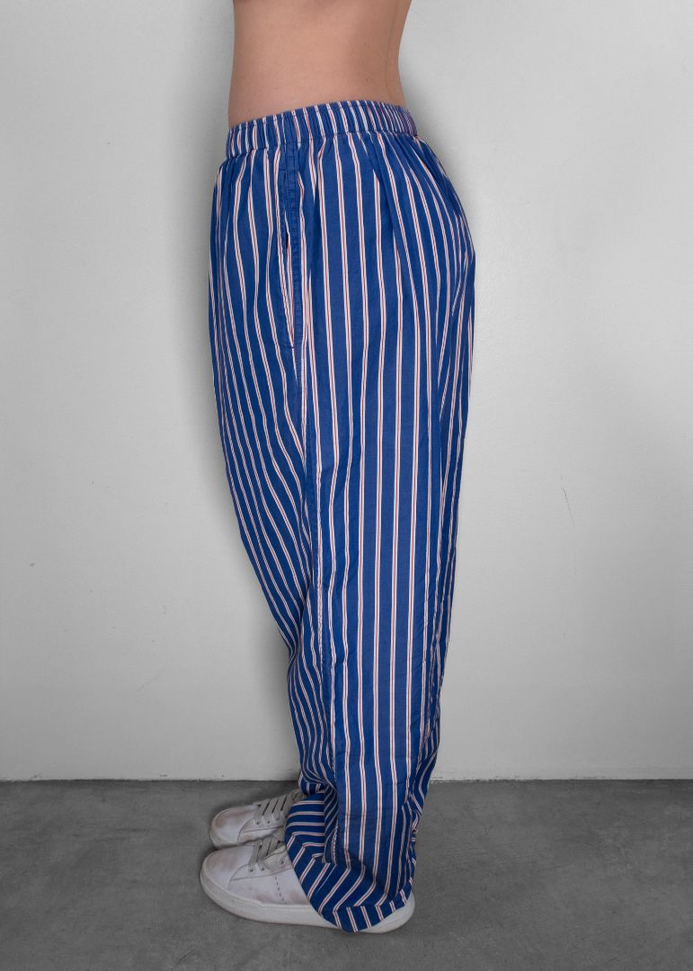 Balenciaga Blue Striped Pajama Pants