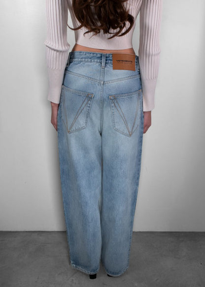 Vetements Light Wash Jeans