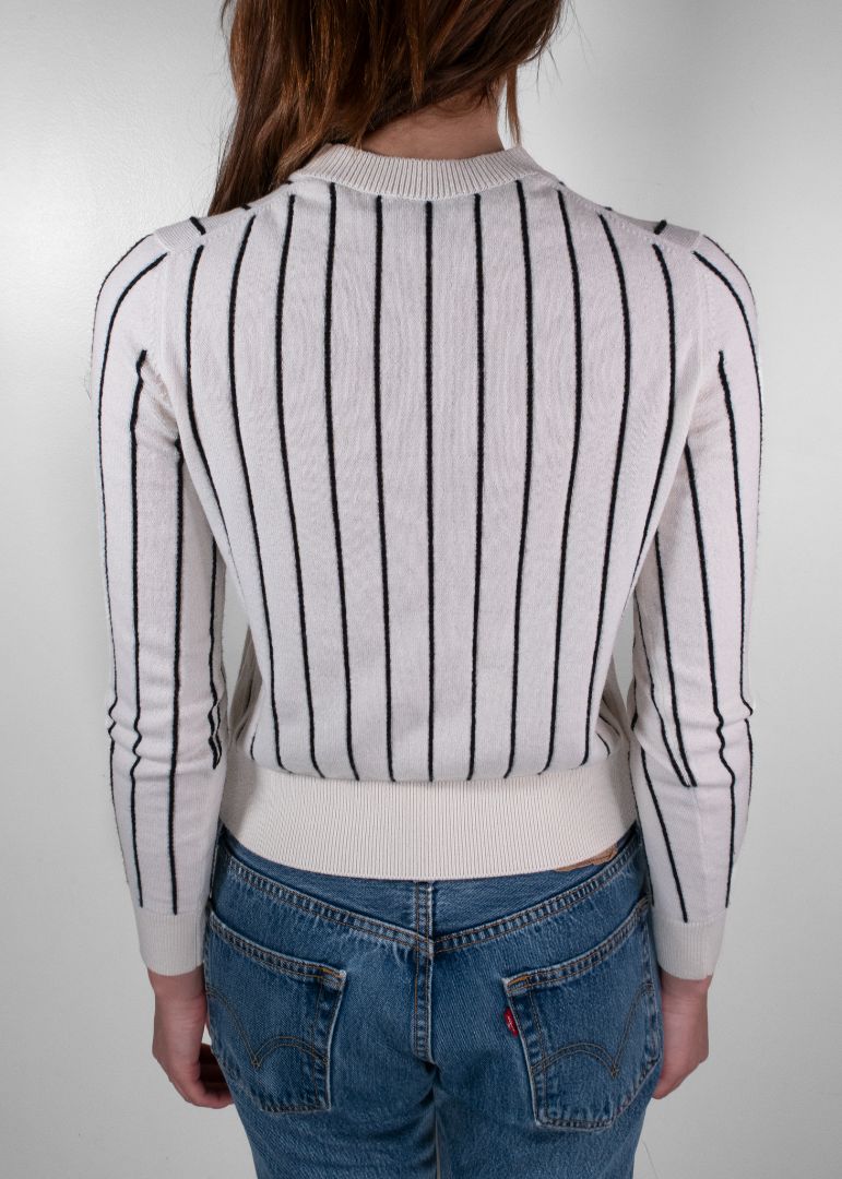 Chanel White Cashmere Sweater