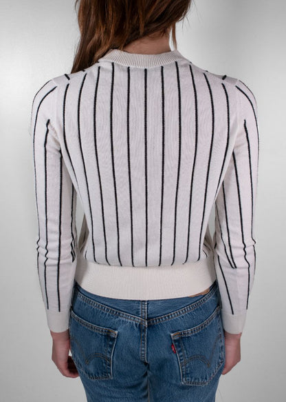 Chanel White Cashmere Sweater