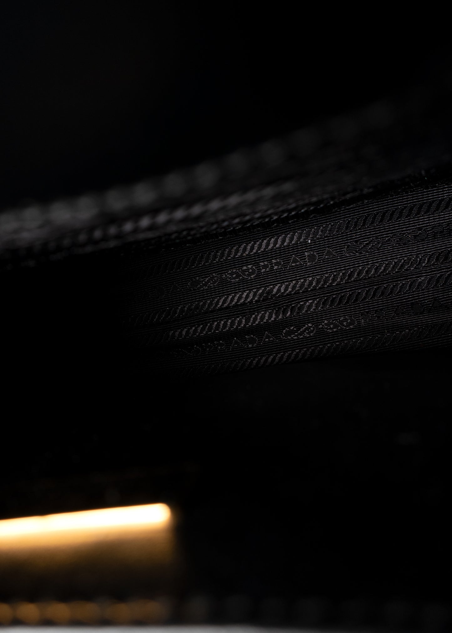 Prada Black And Tan Jacquard Saffiano Triangolo Symbole Mini Tote