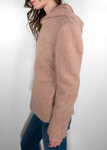 Gabriela Hearst Camel Alpaca Blend Zip Up Jacket