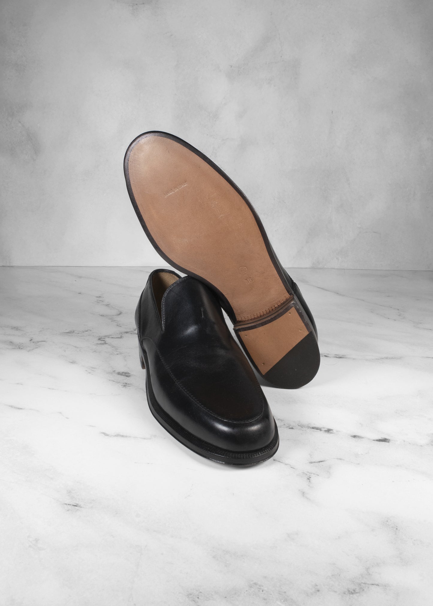 The Row Enzo Leather Loafers