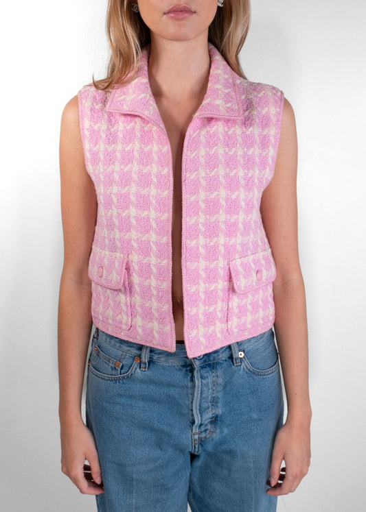 Chanel Pink Wool Vest