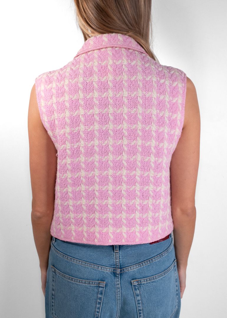 Chanel Pink Wool Vest