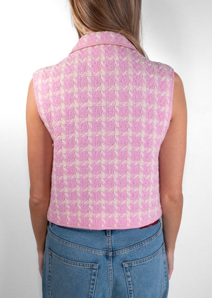 Chanel Pink Wool Vest