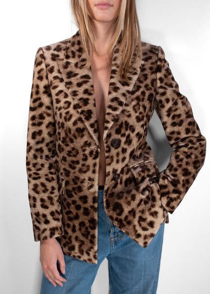 Chloe Leoard Print Blazer