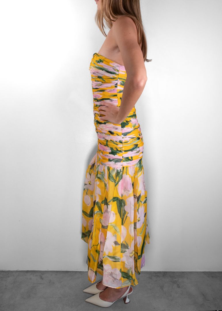 Carolina Herrera Floral Midi Dress