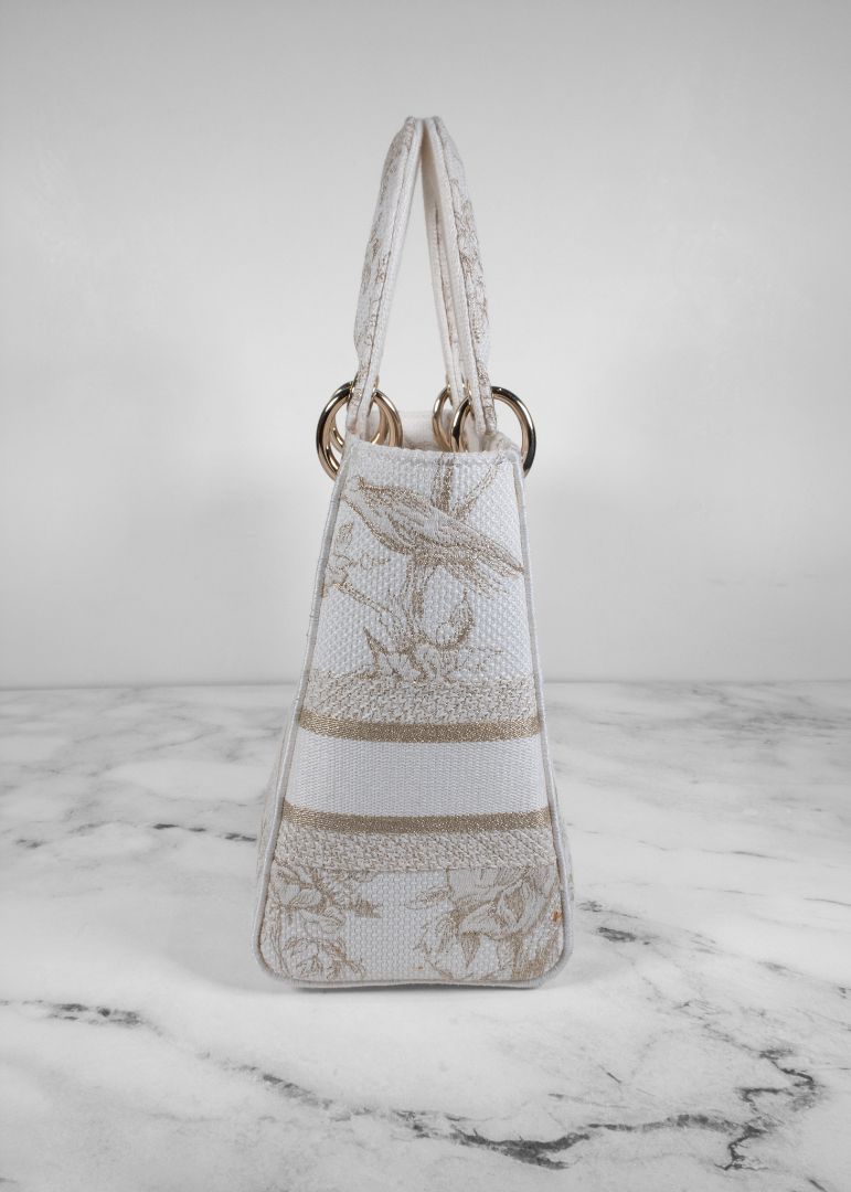 Dior White Lady D-lite Handbag