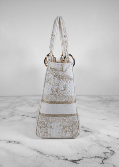 Dior White Lady D-lite Handbag