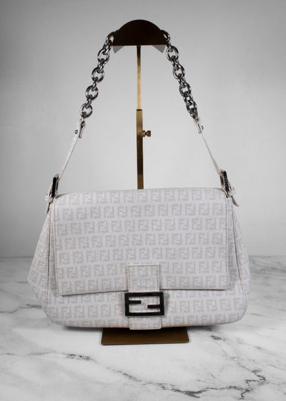 Fendi Off-White Monogram Mama Baguette Bag