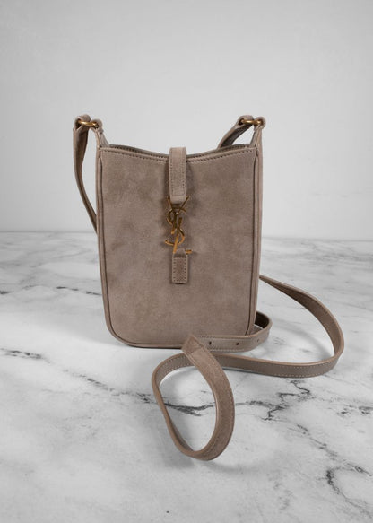 YSL Taupe Cross Body Le 5 à 7 Mini Bag