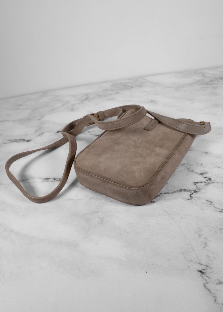 YSL Taupe Cross Body Le 5 à 7 Mini Bag