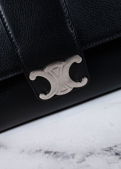 Celine Supple Calfskin Victoire Medium Crossbody Bag