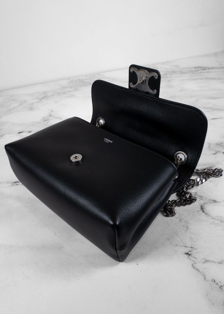 Celine Supple Calfskin Victoire Medium Crossbody Bag