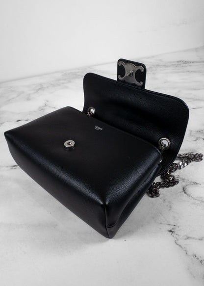 Celine Supple Calfskin Victoire Medium Crossbody Bag