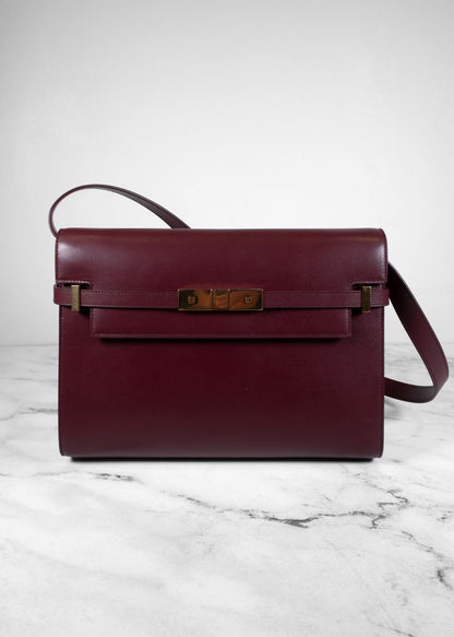 Saint Laurent Burgundy Manhattan Bag