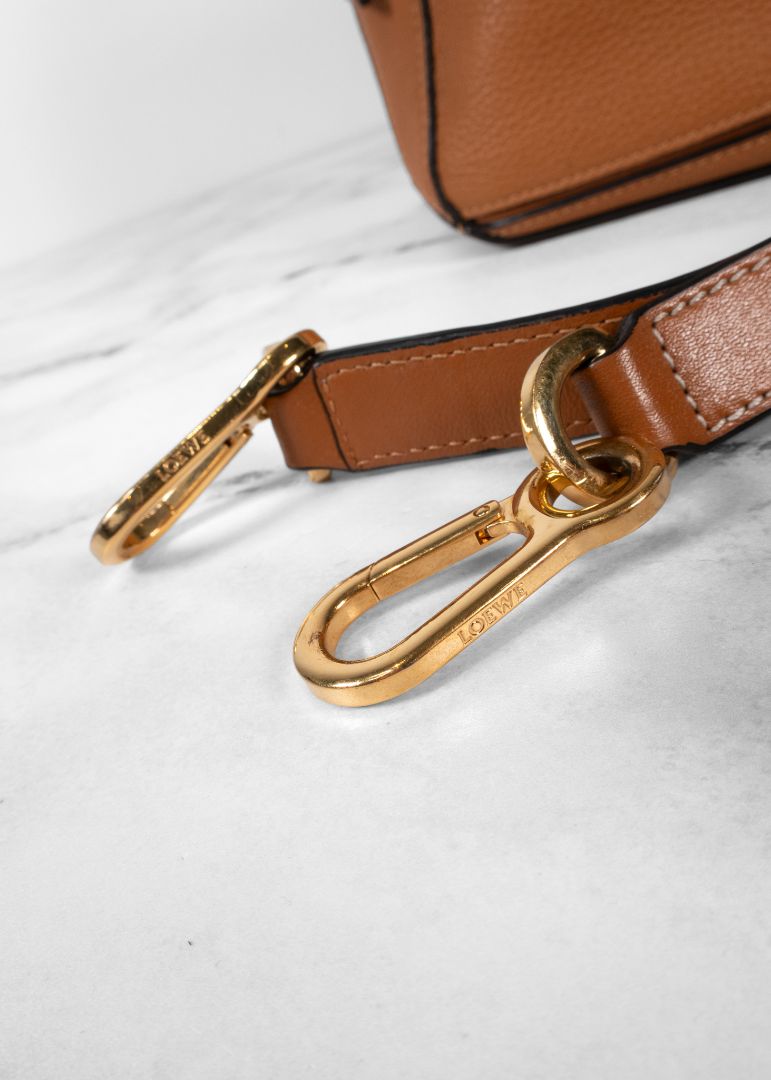 Loewe Tan Grainy Leather Puzzle Bag