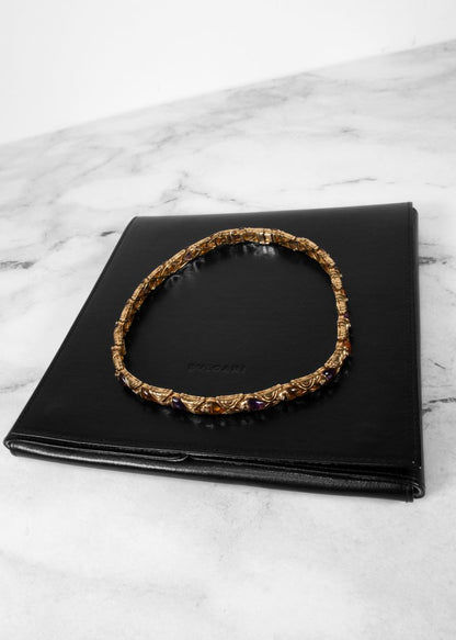 Bvlgari "Naturalia" Diamond And Colorful Gem Gold Necklace