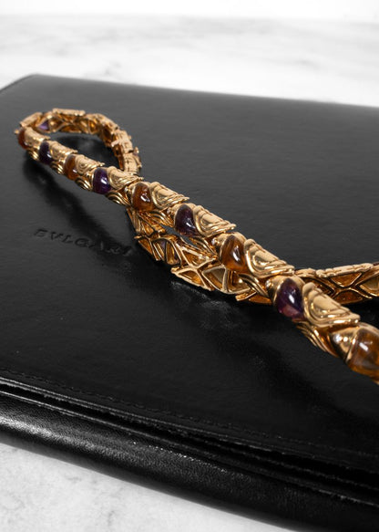 Bvlgari "Naturalia" Diamond And Colorful Gem Gold Necklace