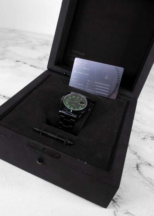 Bamford Watch Department Rolex Milgauss "Green Roman" Edition