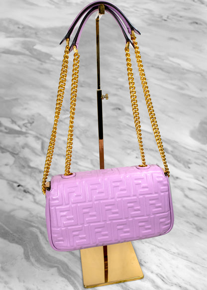 Fendi Lilac Baguette Chain Midi