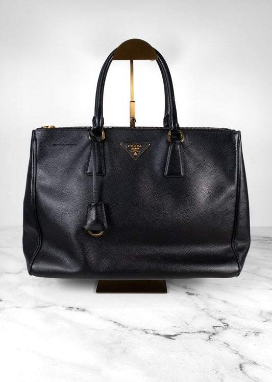 Prada Saffiano Lux Double Zip Tote