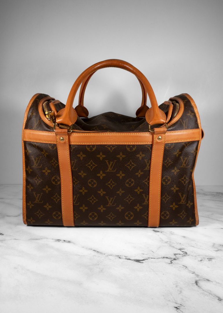 Louis Vuitton Brown Monogram Leather Dog Carrier