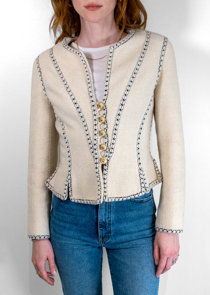 Chanel Iconic F/W 1993 Bouclé Corset Jacket