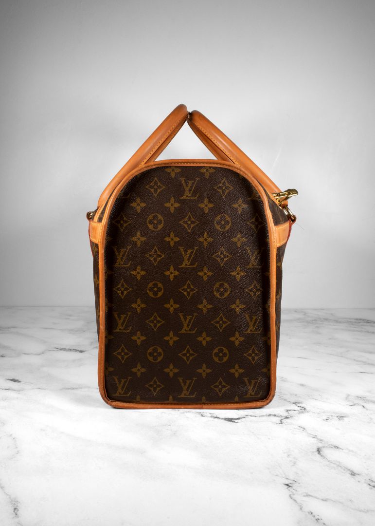 Louis Vuitton Brown Monogram Leather Dog Carrier