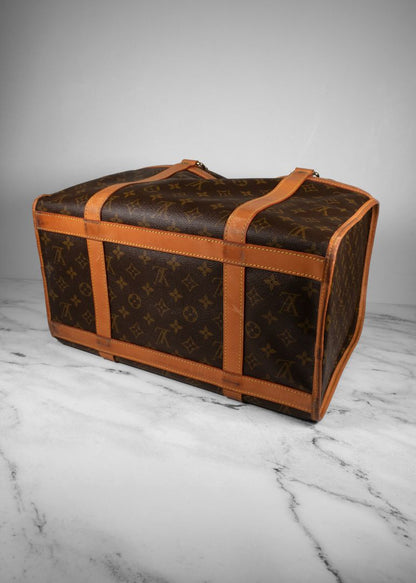 Louis Vuitton Brown Monogram Leather Dog Carrier