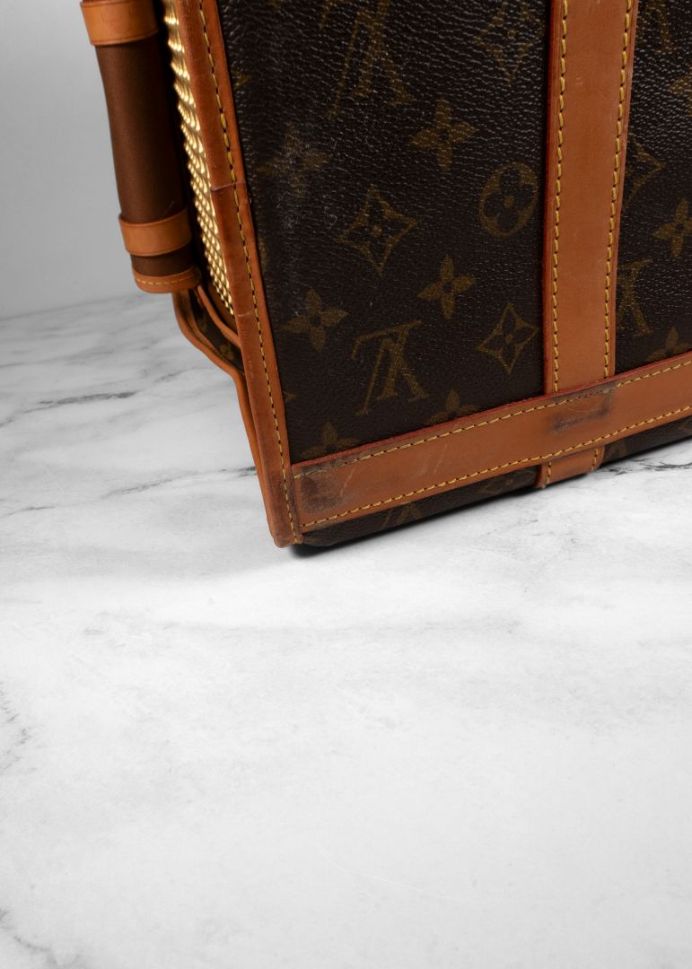 Louis Vuitton Brown Monogram Leather Dog Carrier