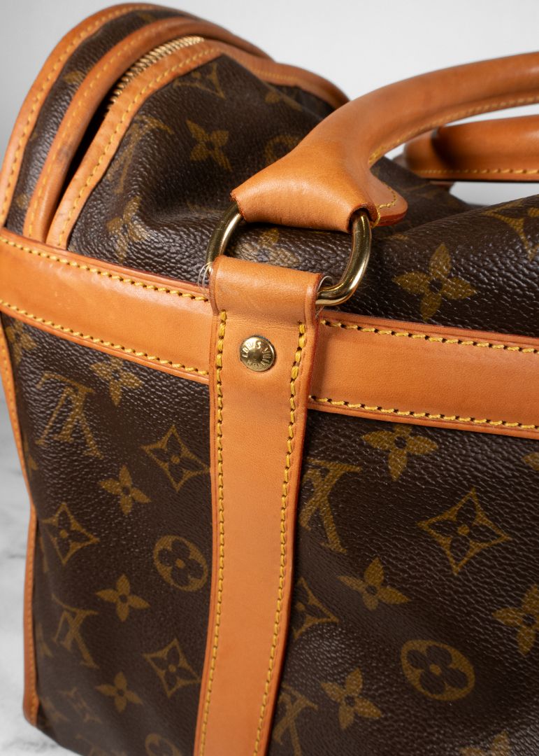 Louis Vuitton Brown Monogram Leather Dog Carrier