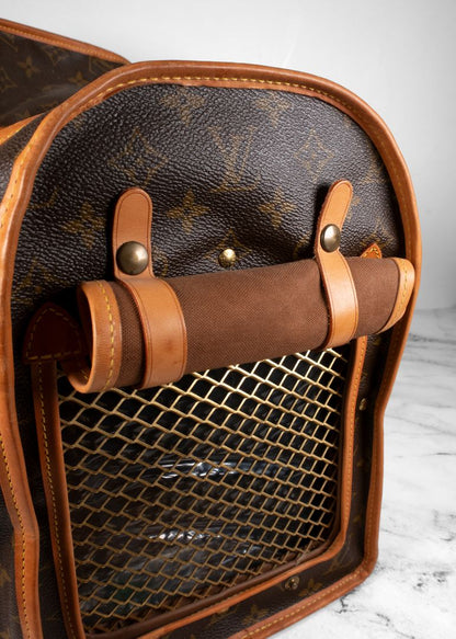 Louis Vuitton Brown Monogram Leather Dog Carrier
