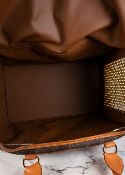 Louis Vuitton Brown Monogram Leather Dog Carrier