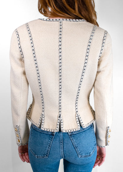 Chanel Iconic F/W 1993 Bouclé Corset Jacket