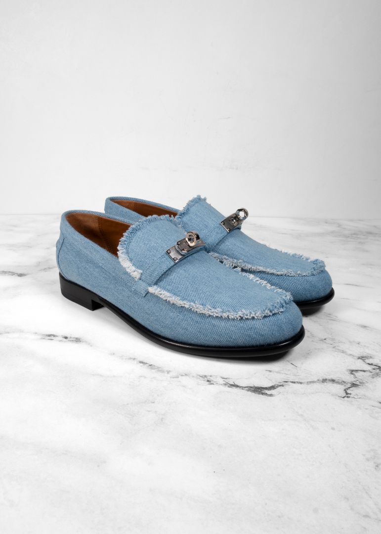 Hermès Destin Loafer Denim Bleu Clair