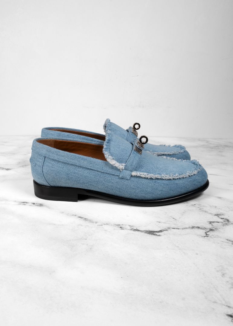 Hermès Destin Loafer Denim Bleu Clair