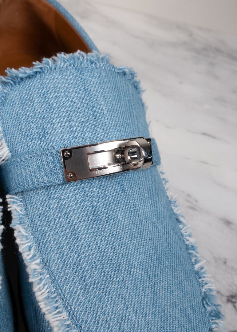 Hermès Destin Loafer Denim Bleu Clair