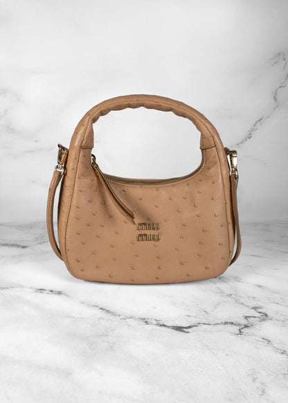 Miu Miu Ostrich Wander Bag