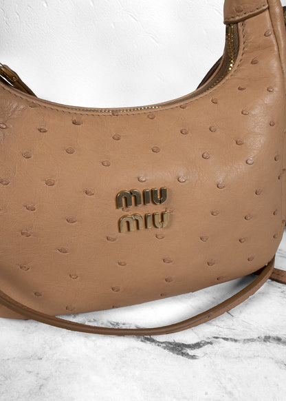 Miu Miu Ostrich Wander Bag