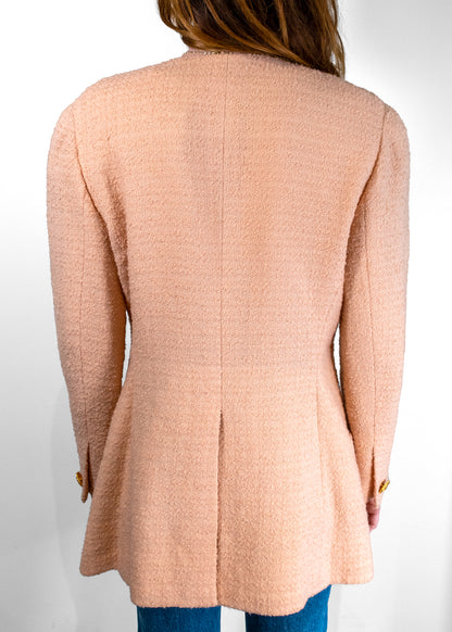 Celine Light Pink Tweed Jacket