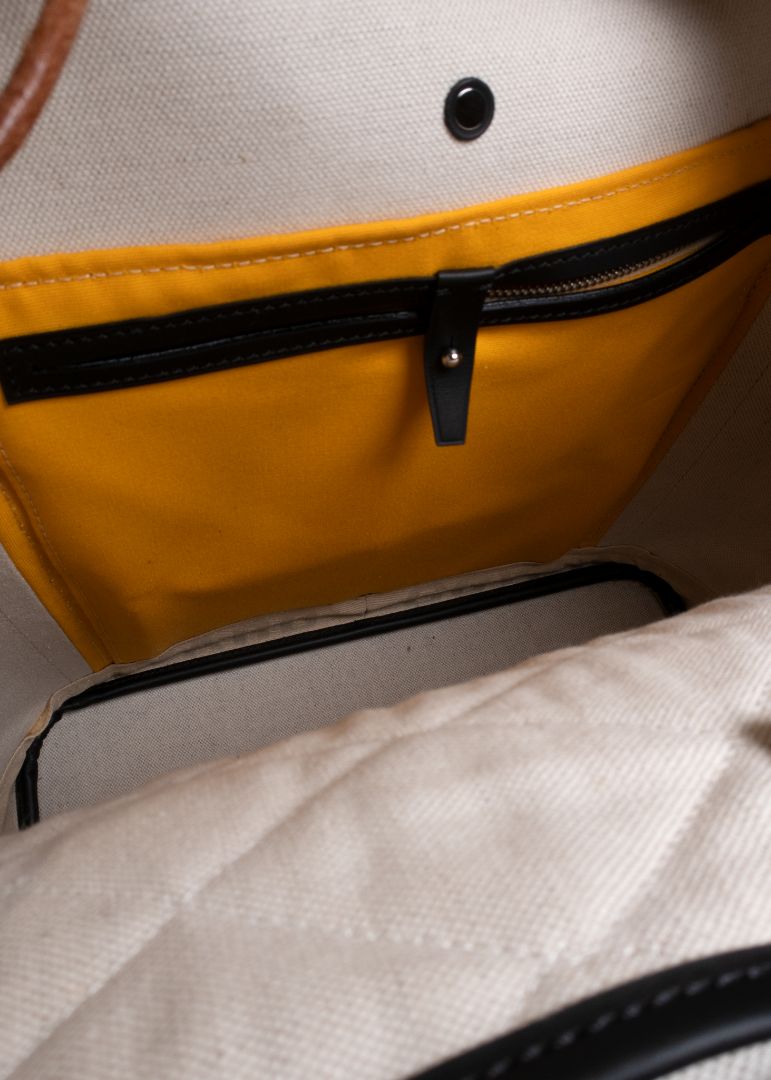 Goyard Goyardine Calfskin Alpin MM Backpack in Black