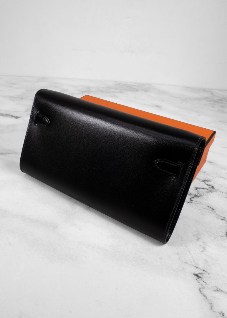 Hermes Black Kelly To Go Wallet
