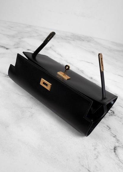Hermes Black Kelly To Go Wallet